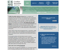 Tablet Screenshot of conflictsecurities.com